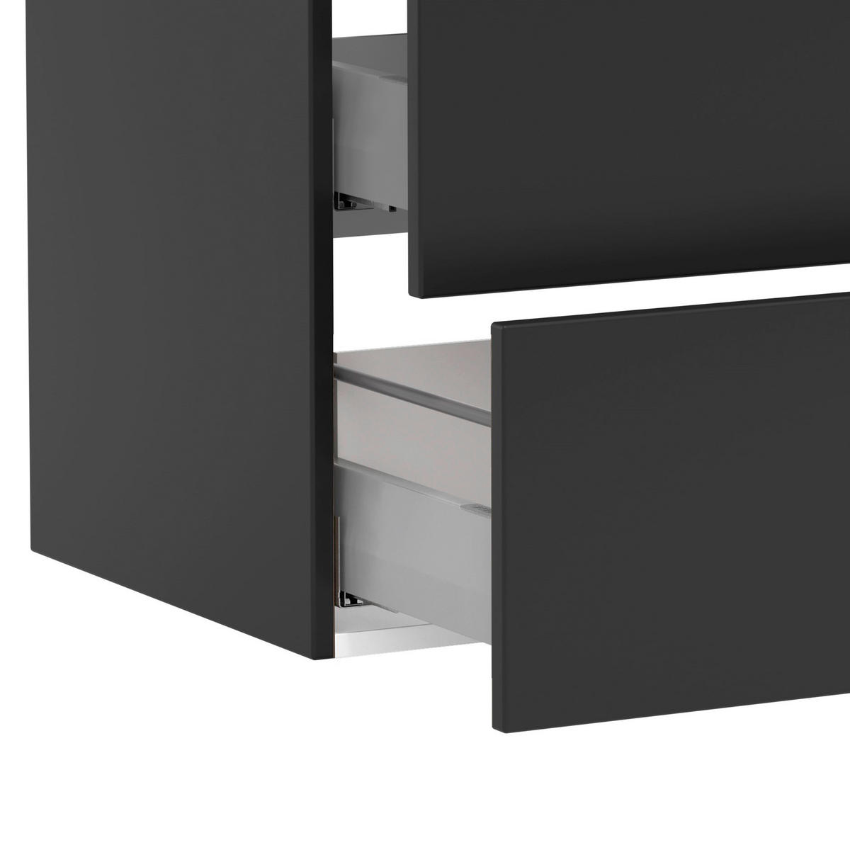 WASCHTISCHKOMBI  - Weiss/Schwarz, Modern, Keramik/Holzwerkstoff (80/54/47cm) - Held