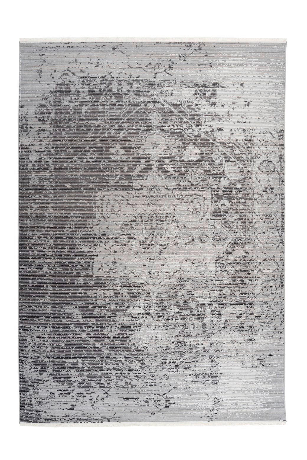 WEBTEPPICH 160/230 cm Baroque Anthrazit  - Anthrazit, Basics, Textil (160/230cm) - Novel