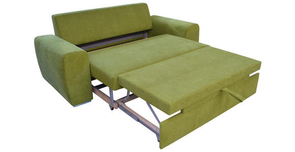 SCHLAFSOFA in Textil Hellgrau - Chromfarben/Hellgrau, Design, Holz/Textil (199/92/97cm) - Hom`in