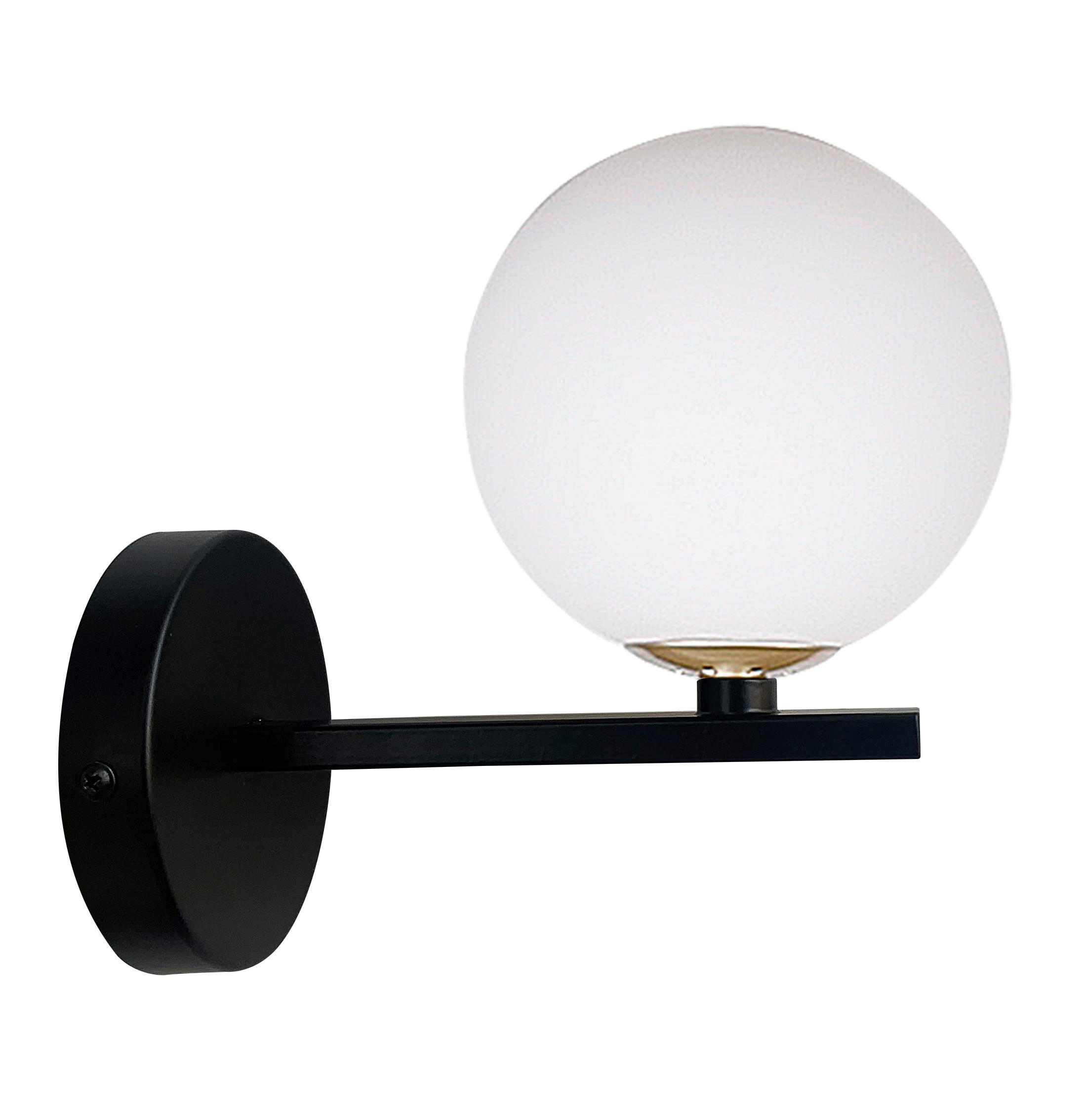 WANDLEUCHTE Kama 20/12/19 cm   - Goldfarben/Schwarz, KONVENTIONELL, Metall (20/12/19cm)