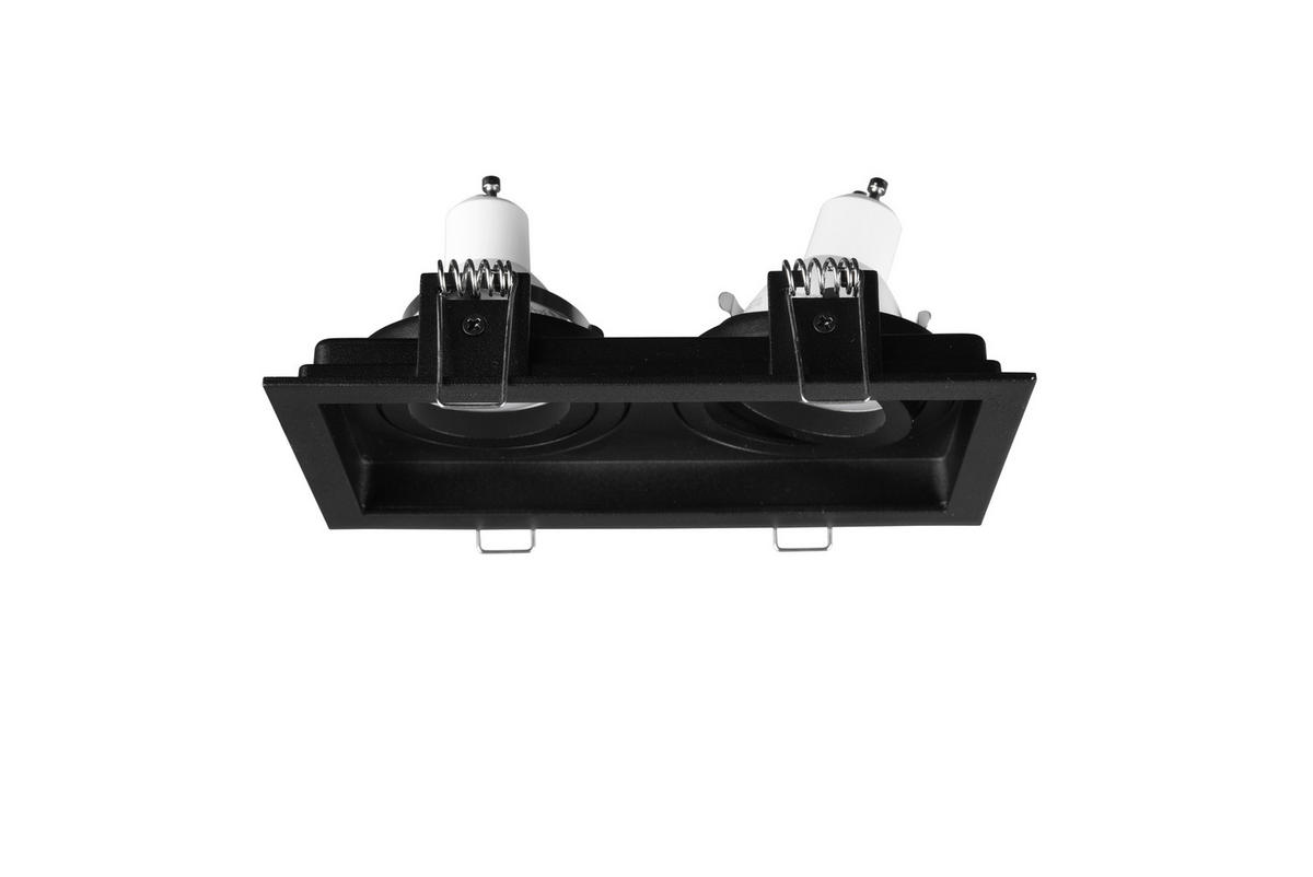 EINBAUSPOT 17,2/9,2/10,0 cm   - Schwarz, KONVENTIONELL, Metall (17,2/9,2/10,0cm) - Trio Leuchten