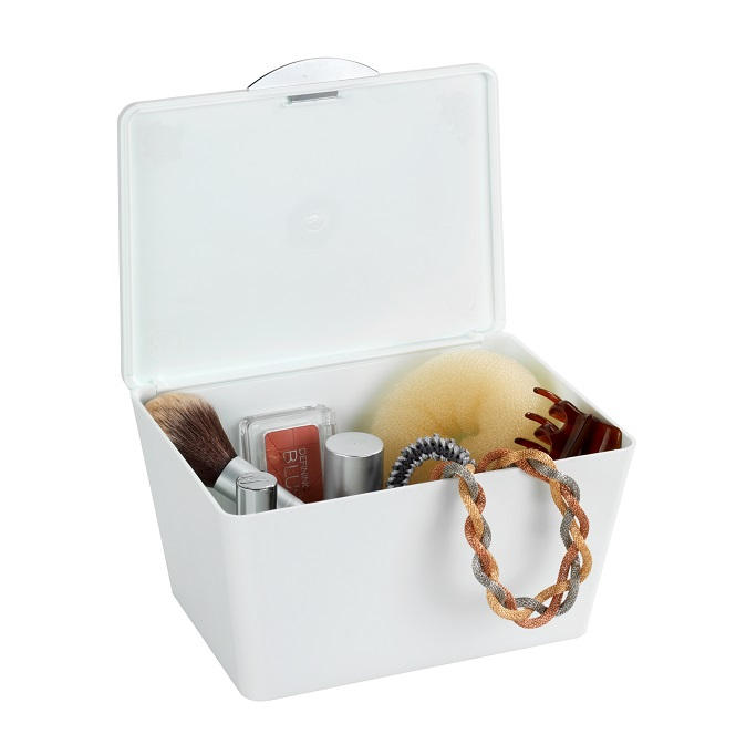 LÅDA MED LOCK  14/10/19 cm  - vit, Basics, plast (14/10/19cm)