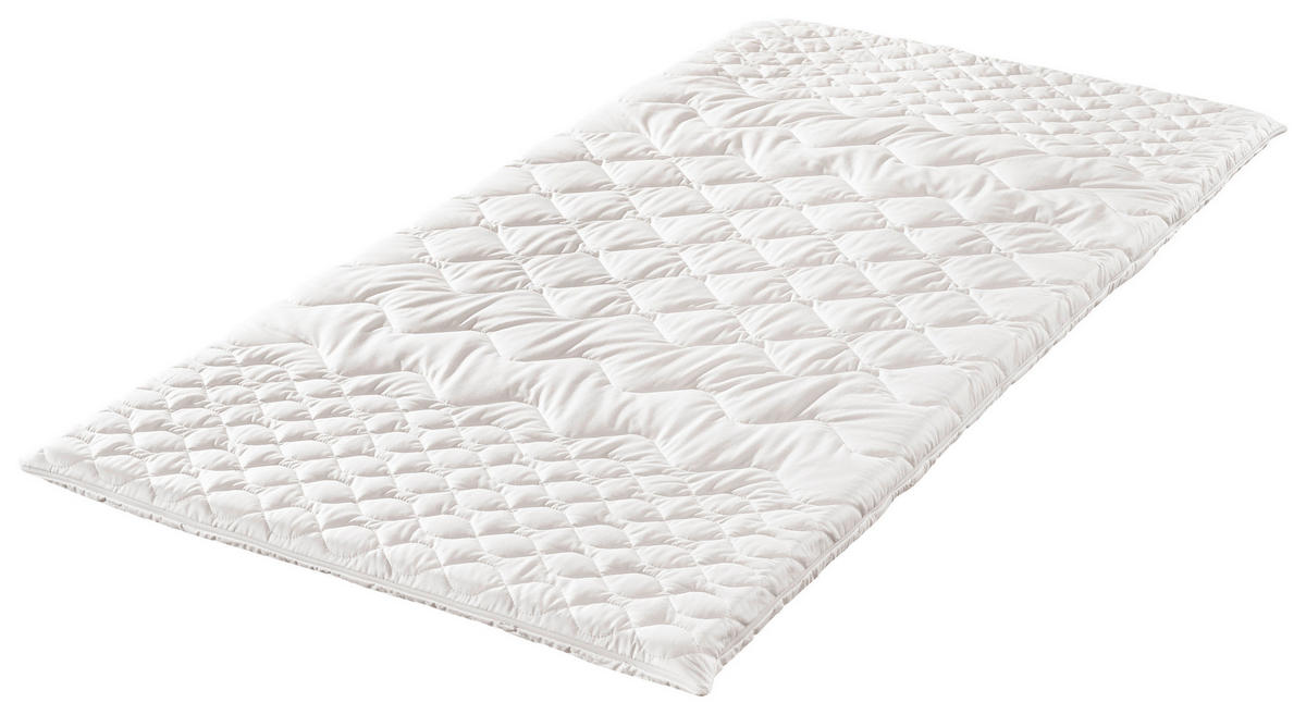 TOPPER 160/200 cm Höhe ca. 6 cm  - Weiss, Basics, Textil (160/200cm) - Modante