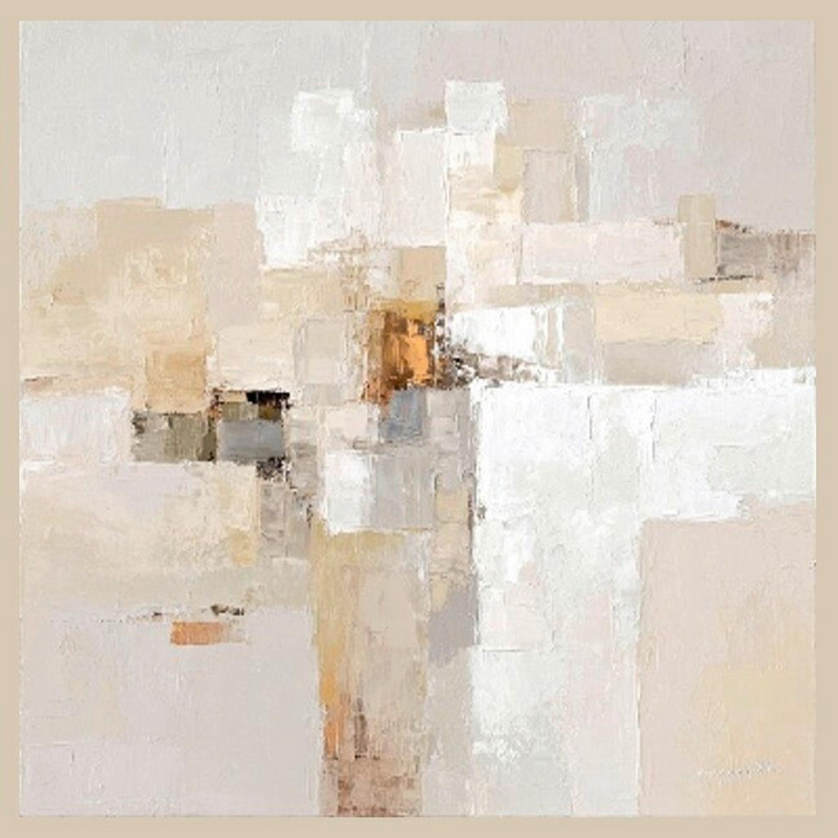 LEINWANDBILD Abstraktes 55/55 cm  - Multicolor, Basics, Holz/Papier (55/55cm) - Euroart