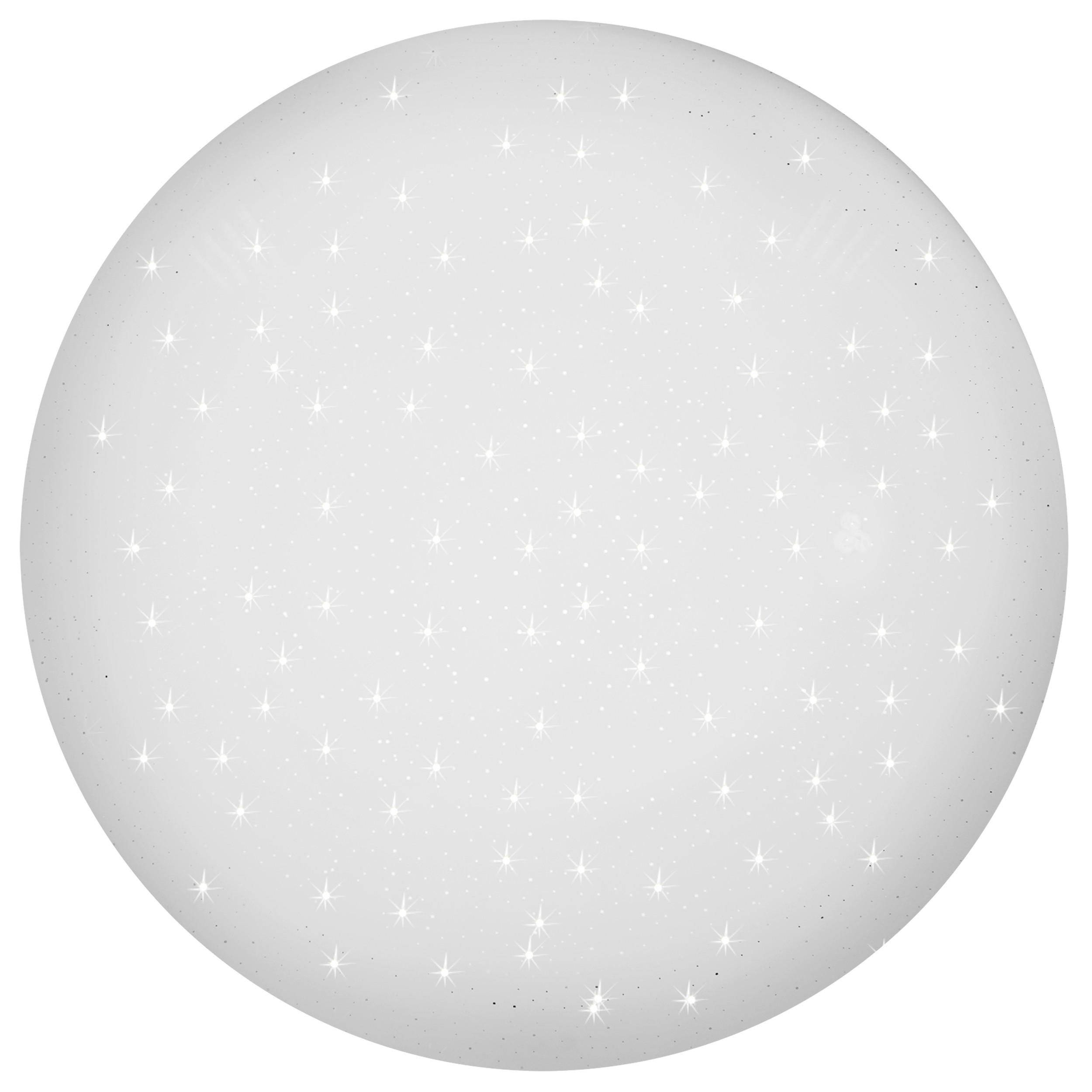 XXXLutz Led-Deckenleuchte Weiß 51x12x51 cm