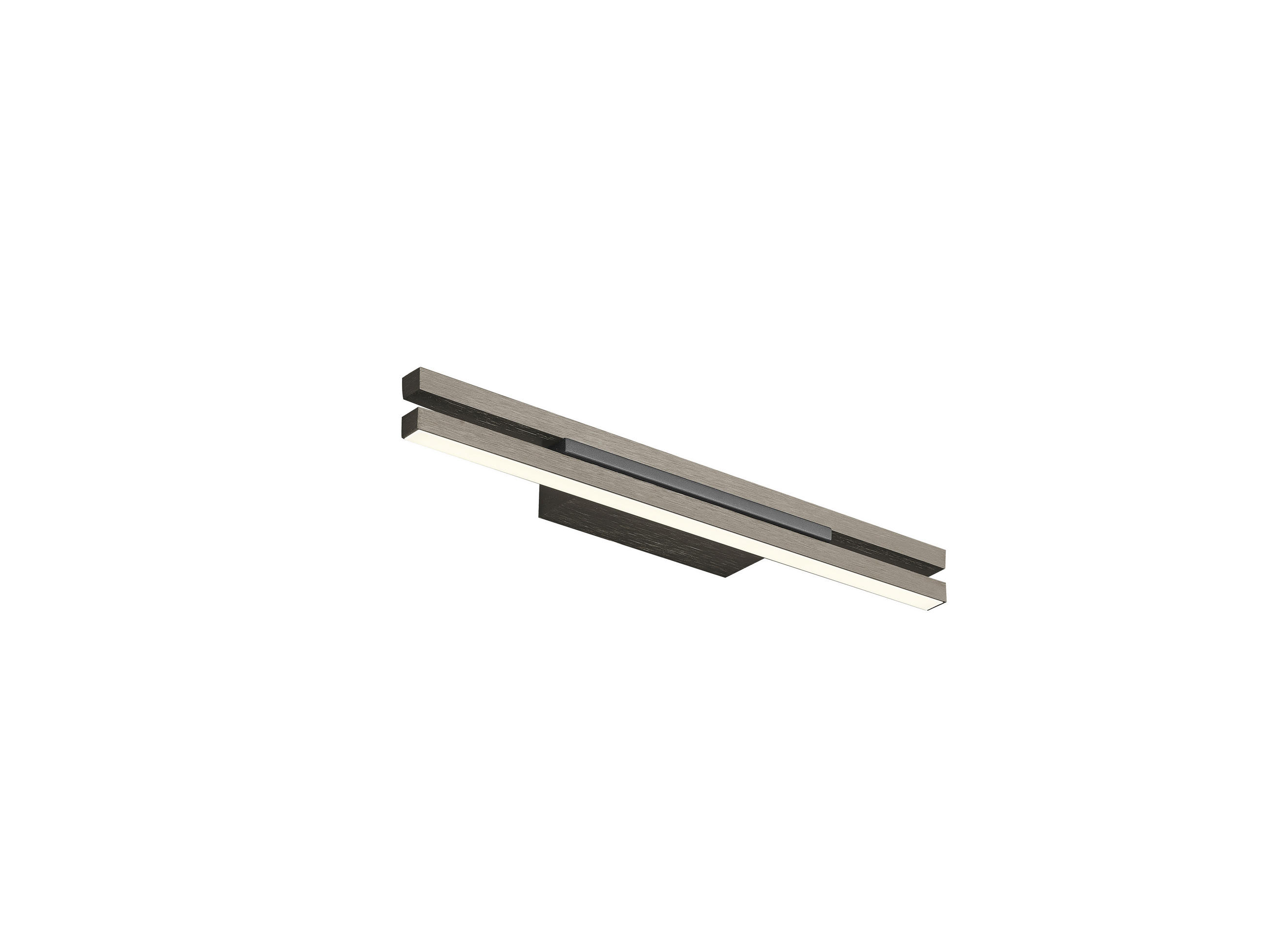 LED-WANDLEUCHTE Ben 40/4/7 cm   - Bronzefarben, Design, Metall (40/4/7cm) - elements by BANKAMP