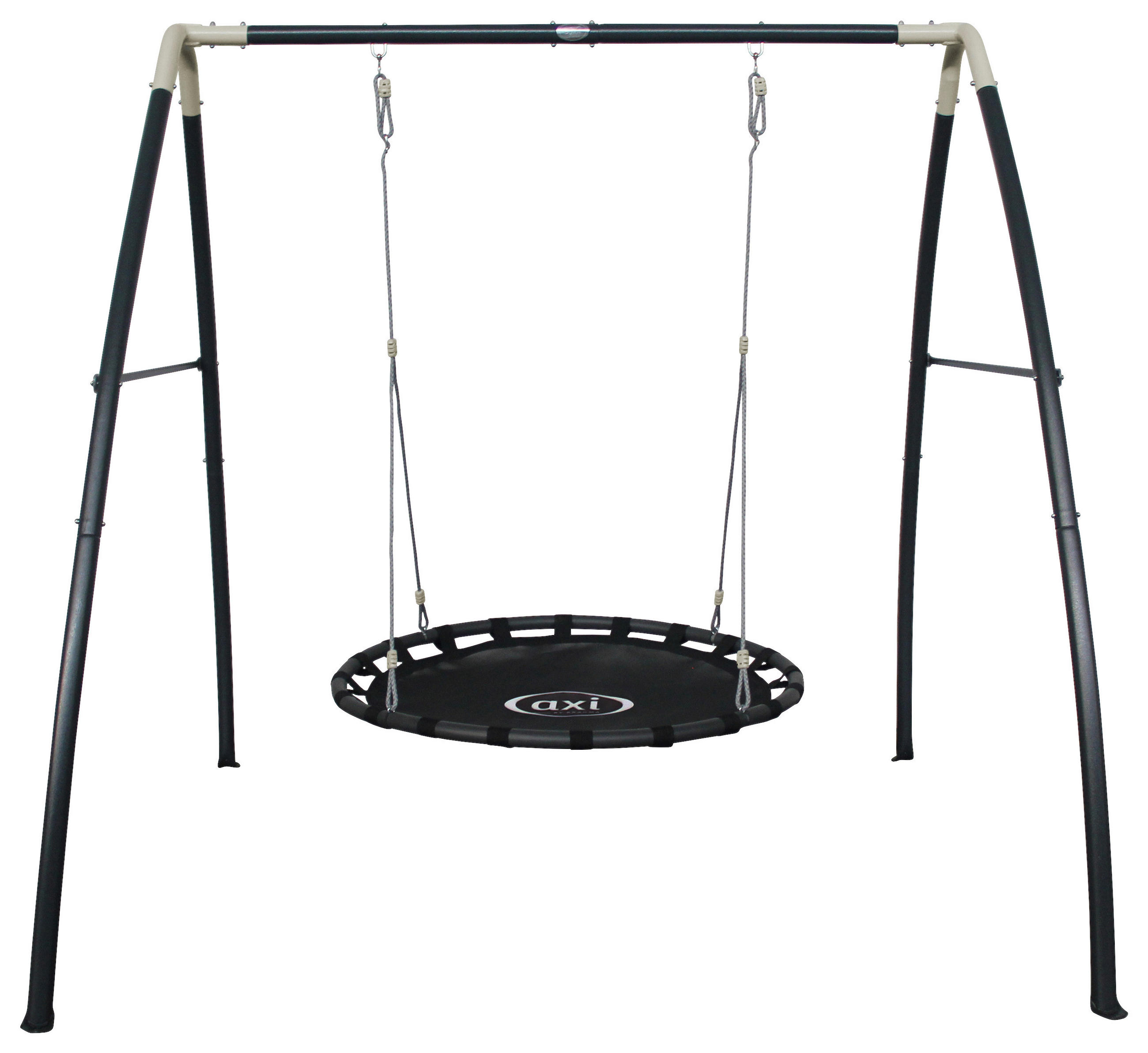 NESTSCHAUKEL A030.244.00 Anthrazit, Creme  - Anthrazit/Creme, KONVENTIONELL, Metall (210/218/238cm) - Ambia Garden