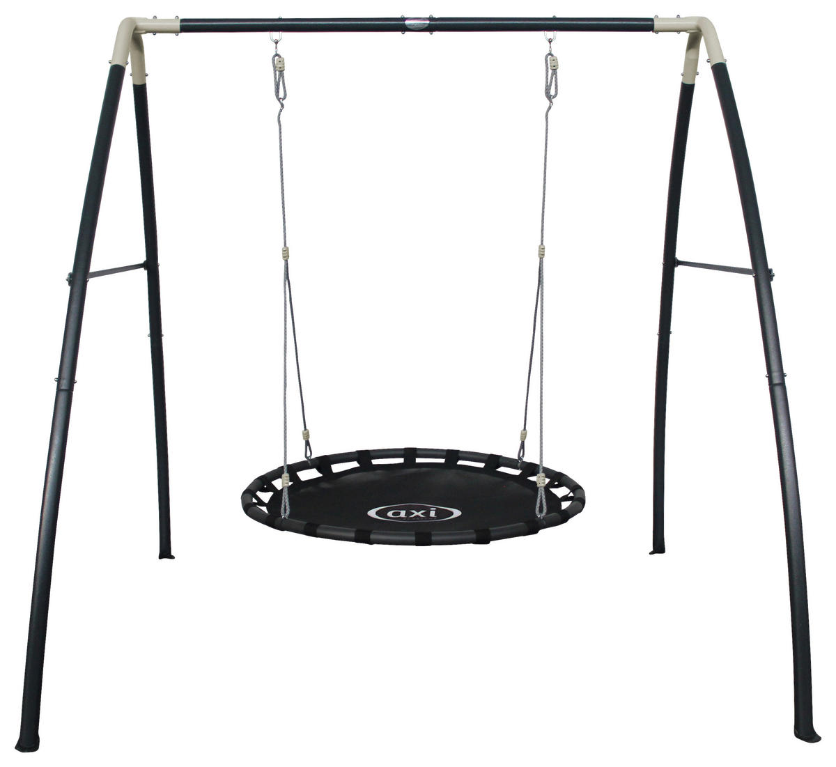 NESTSCHAUKEL A030.244.00 Anthrazit, Creme  - Anthrazit/Creme, KONVENTIONELL, Metall (210/218/238cm) - Ambia Garden