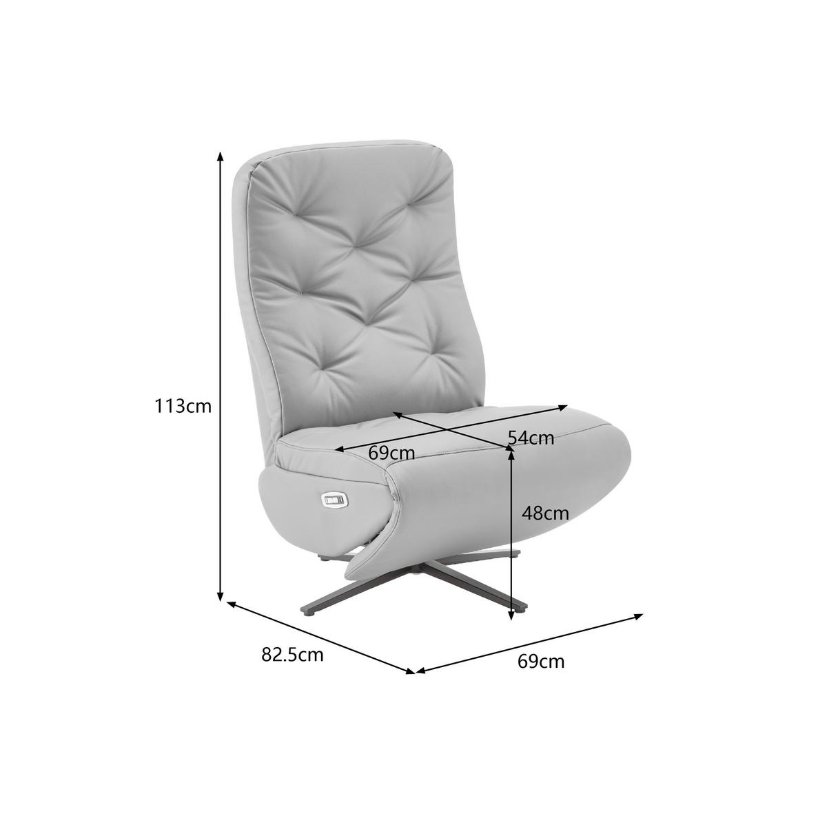 RELAXSESSEL NORA Lederlook, Mikrofaser    - Schwarz/Braun, Design, Textil/Metall (68/113/84cm) - Livetastic