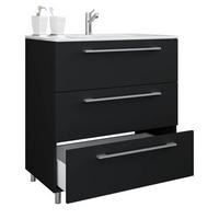 WASCHTISCHKOMBI 60 cm  - Weiss/Alufarben, Modern, Keramik/Holzwerkstoff (60cm) - MID.YOU