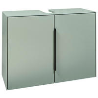 WASCHBECKENUNTERSCHRANK 80/60/33 cm  - Schwarz/Grün, Design, Holzwerkstoff/Kunststoff (80/60/33cm) - home24