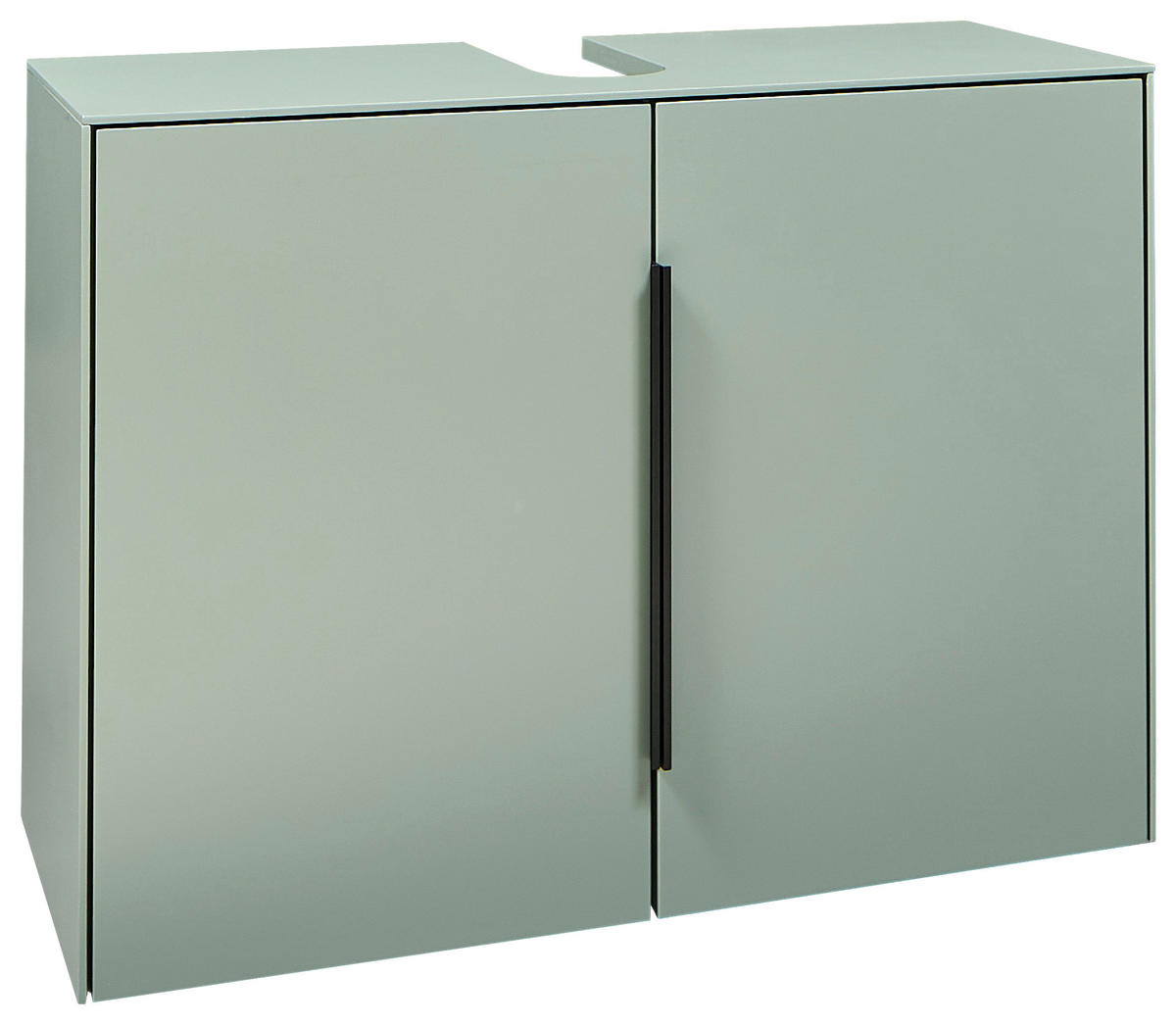 WASCHBECKENUNTERSCHRANK 80/60/33 cm  - Schwarz/Grün, Design, Holzwerkstoff/Kunststoff (80/60/33cm) - home24