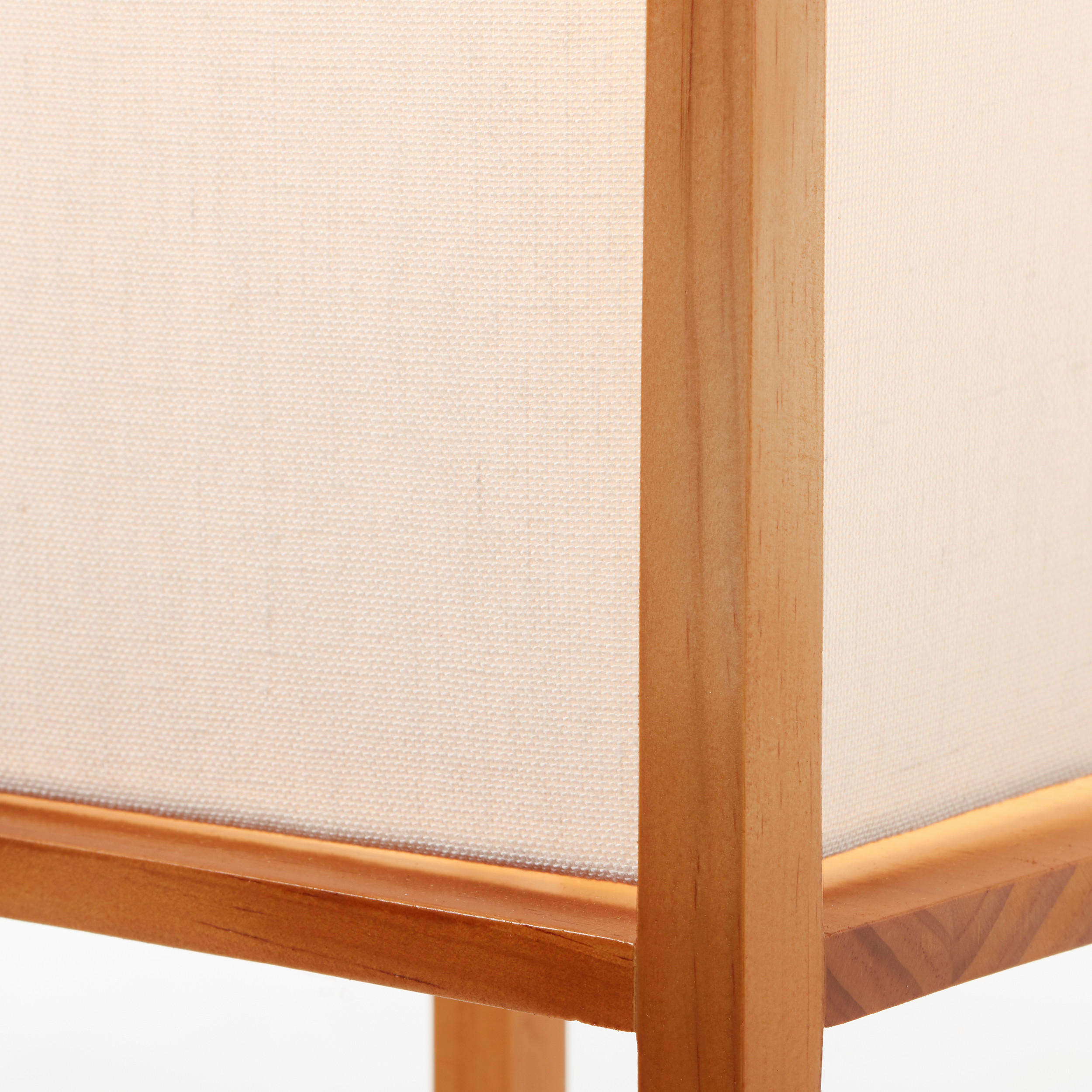 STEHLEUCHTE - Weiss/Naturfarben, Natur, Holz/Textil (19/120/19cm) - Brilliant