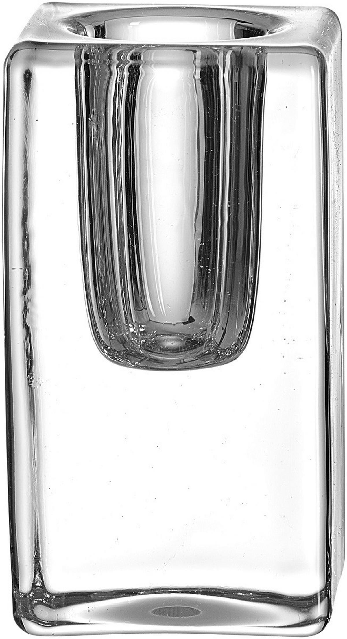 STABKERZENHALTER - Transparent, Basics, Glas (4/4/8cm)