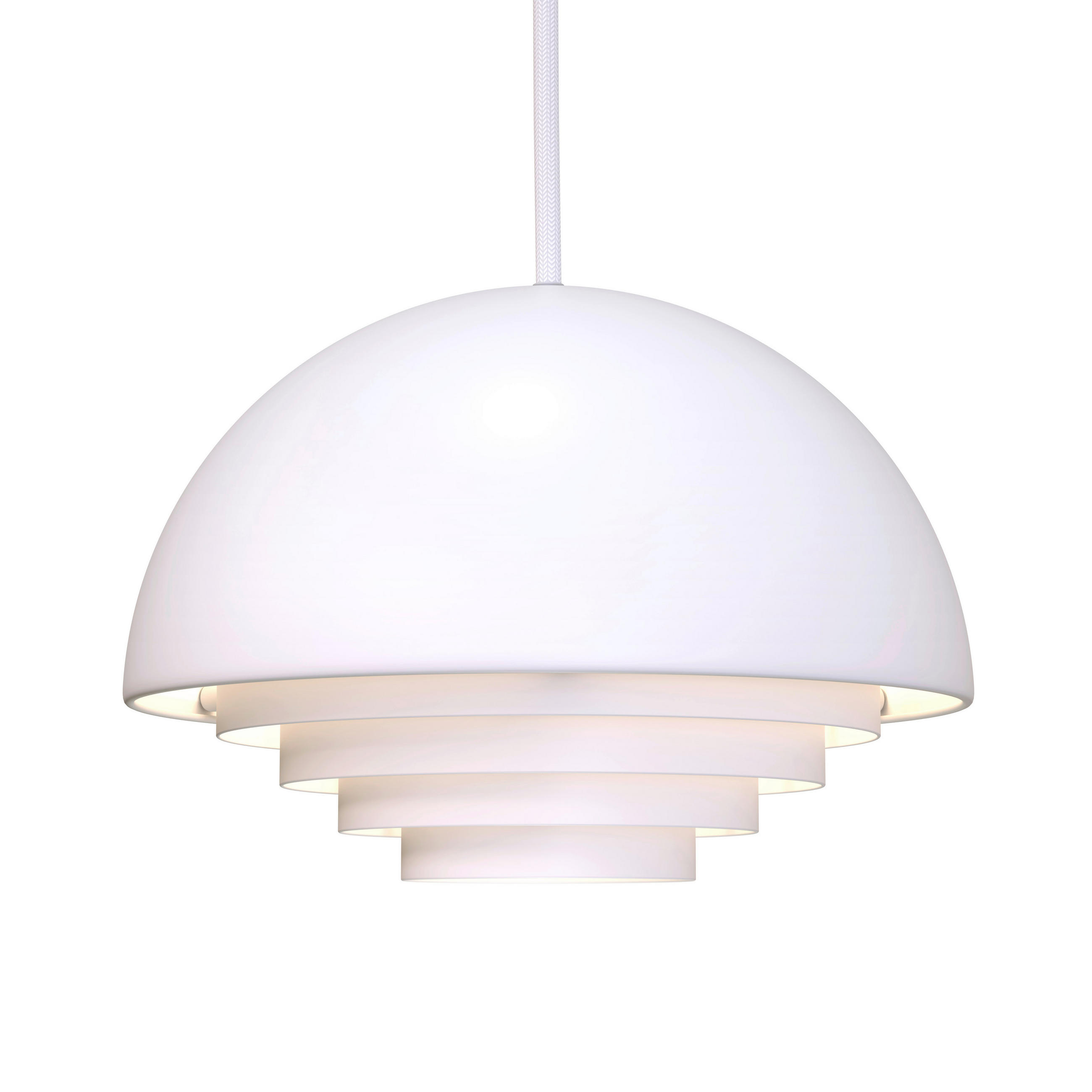 HÄNGELEUCHTE Motown 24,5/36 cm   - Weiß, Design, Metall (24,5/36cm) - Belid