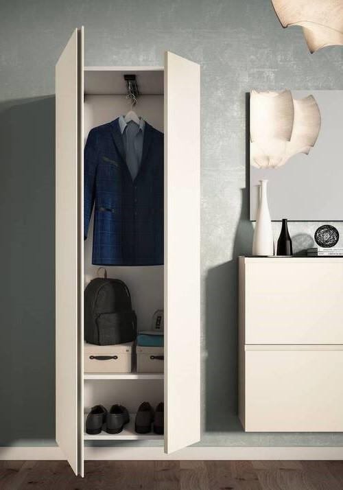GARDEROBENSCHRANK 60/179/33 cm  - Sandfarben/Anthrazit, Design, Holzwerkstoff (60/179/33cm) - Moderano