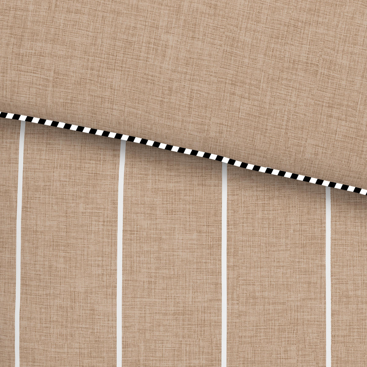 WENDEBETTWÄSCHE Renforcé  - Taupe, KONVENTIONELL, Textil (200cm) - Novel