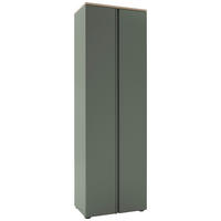 GARDEROBENSCHRANK  in 60,2/191,6/38 cm  - Eichefarben/Schwarz, Design, Holzwerkstoff/Kunststoff (60,2/191,6/38cm) - Voleo