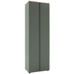 GARDEROBENSCHRANK  in 60,2/191,6/38 cm  - Eichefarben/Schwarz, Design, Holzwerkstoff/Kunststoff (60,2/191,6/38cm) - Voleo