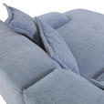 ECKSOFA  in Flachgewebe Blau  274/174 cm  - Blau/Schwarz, KONVENTIONELL, Kunststoff/Textil (274/174cm) - Carryhome