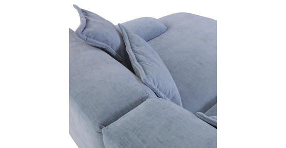 ECKSOFA  in Flachgewebe Blau  274/174 cm  - Blau/Schwarz, KONVENTIONELL, Kunststoff/Textil (274/174cm) - Carryhome