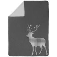 DOMÁCÍ DEKA, bavlna, 150/200 cm - antracitová, Lifestyle, textil (150/200cm) - Landscape