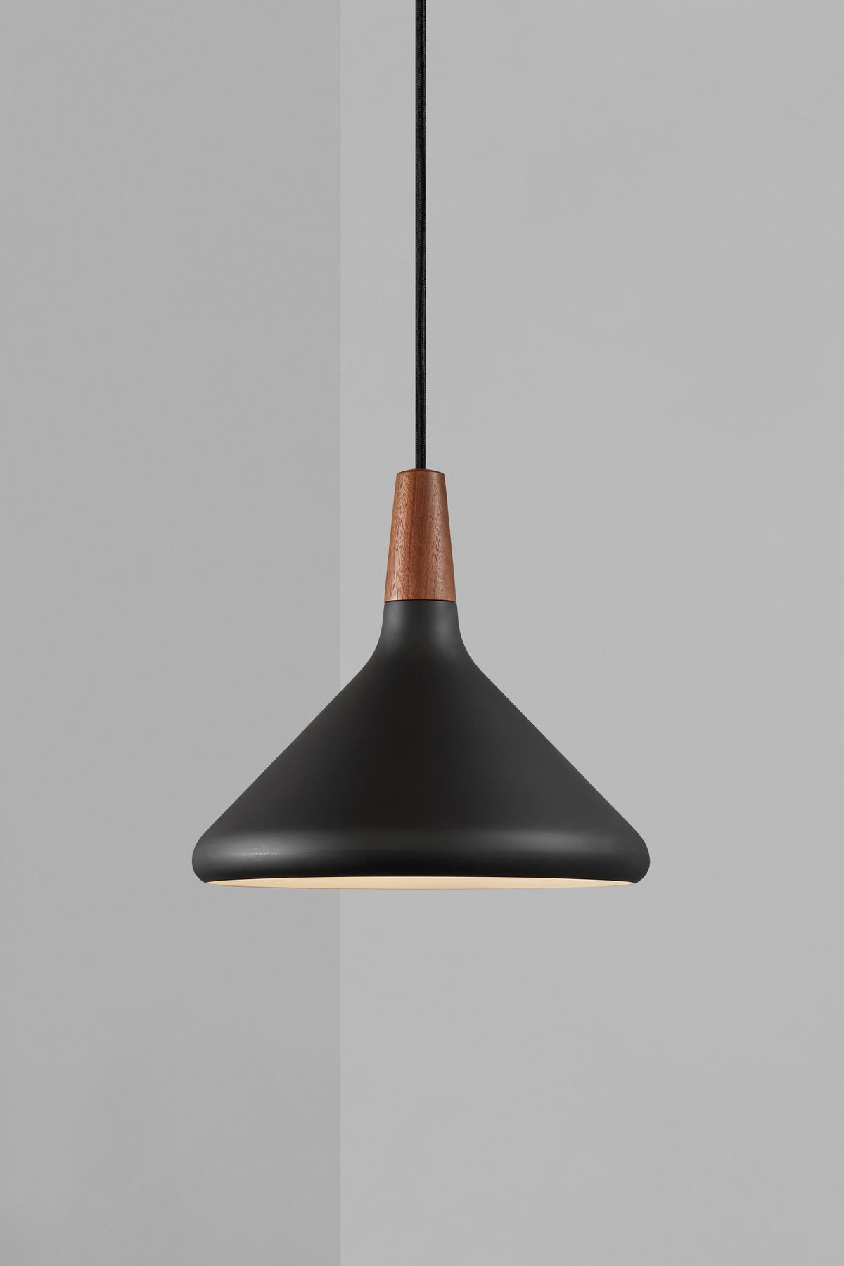 HÄNGELEUCHTE 27/25 cm  - Schwarz, Design, Holz/Metall (27/25cm) - Nordlux
