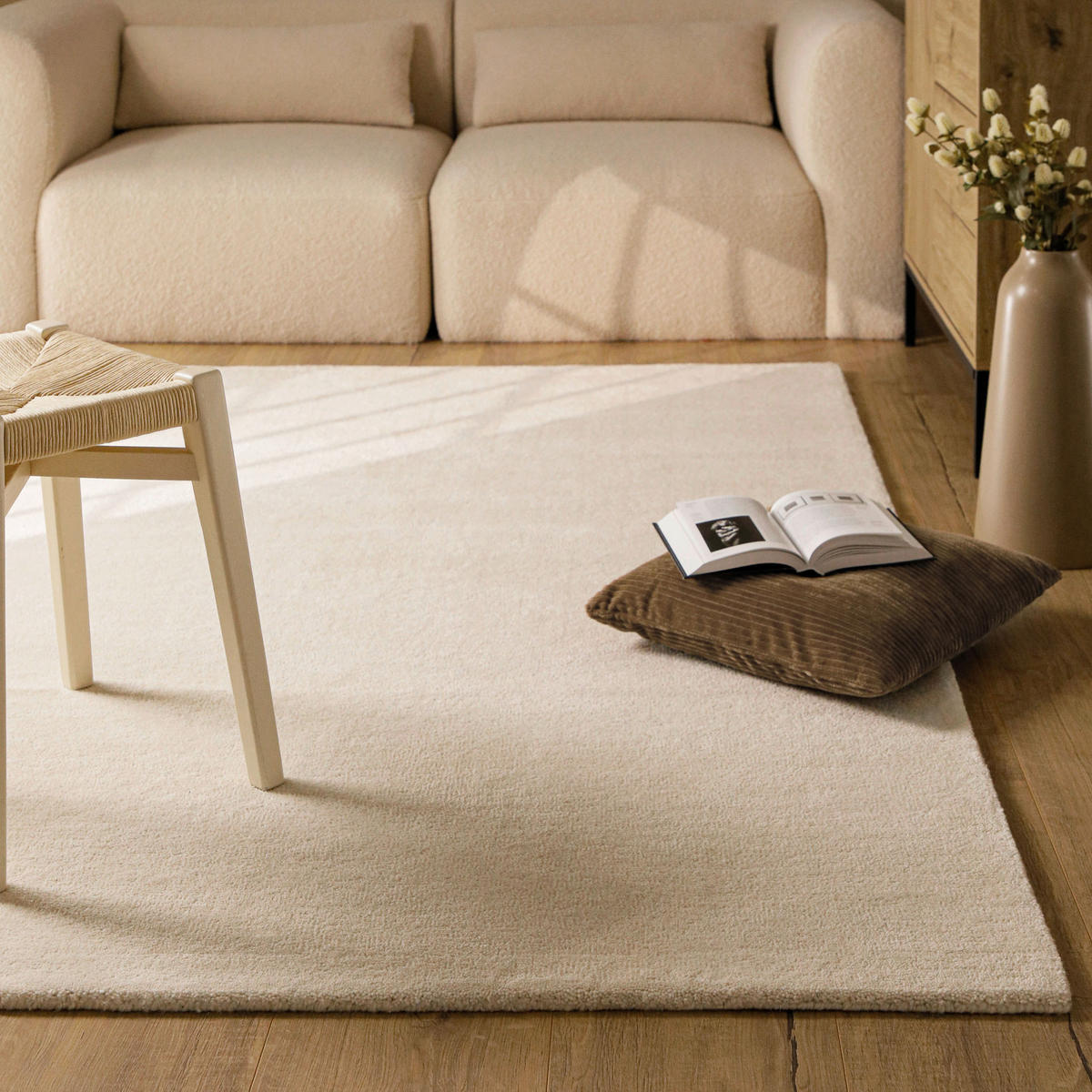 WEBTEPPICH Wohnzimmer 160/230 cm Vegas Creme rechteckig  - Creme, KONVENTIONELL, Textil (160/230cm) - Esprit