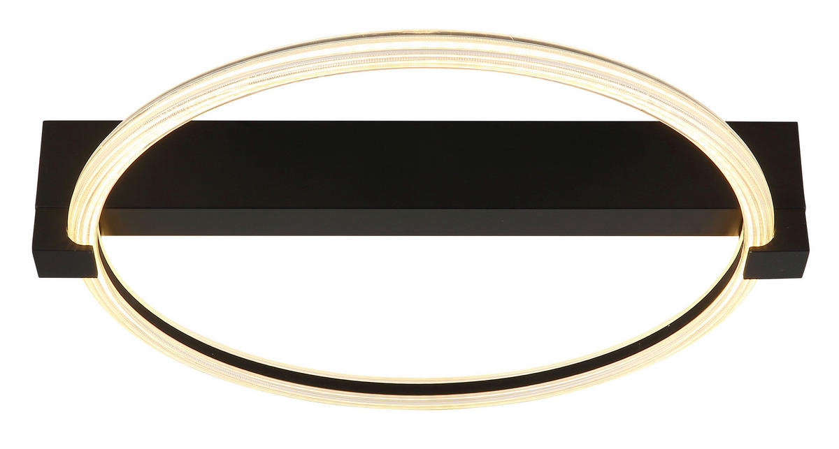 STROPNA LED-SVETILKA  Fletcher   3000 K 230 V  - črna/bela, Design, kovina/umetna masa (41,4/38/8,5cm) - Globo