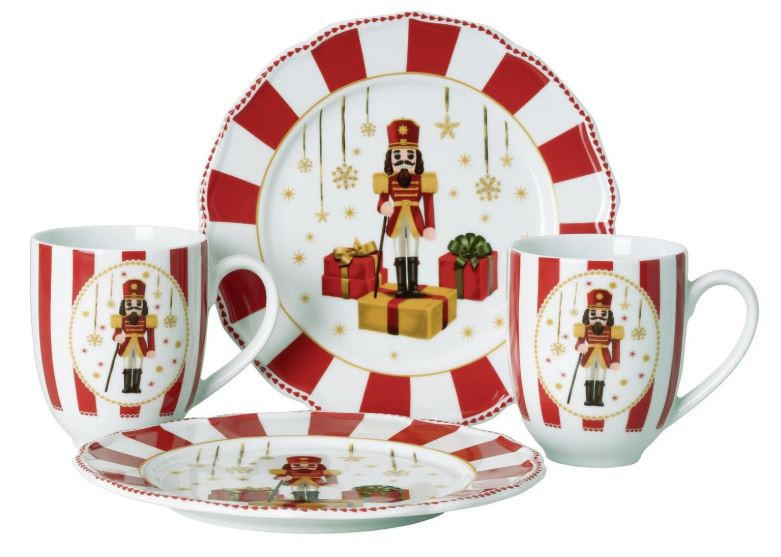 SET TANJURA            CHRISTMAS LOVE   - bijela visoki sjaj/crvena, Basics, keramika (15,3/23,5/23,5cm) - Hutschenreuther