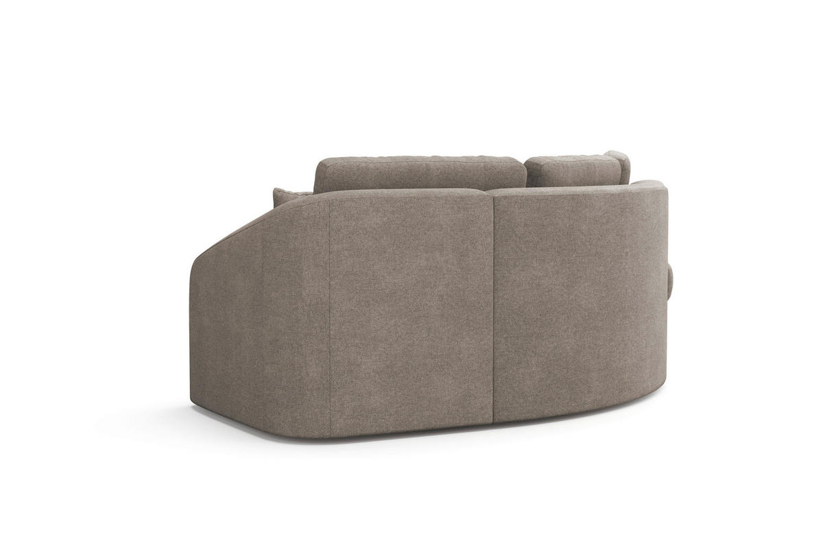 ECKSOFA in Mikrofaser Braun  - Schwarz/Braun, Modern, Kunststoff/Textil (230/266cm) - Sit & More