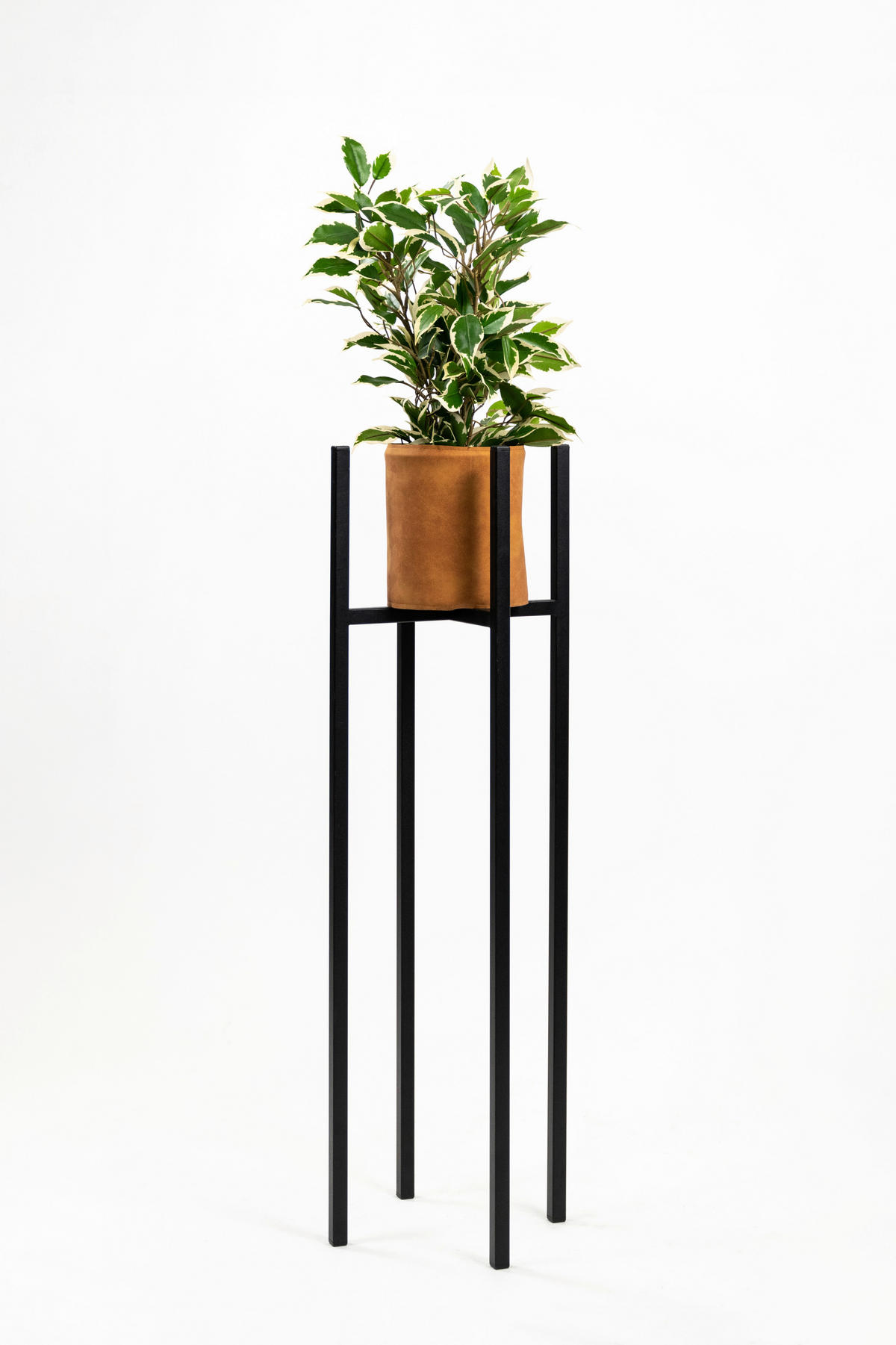 BLUMENSTÄNDER in Metall  - Schwarz, Basics, Metall (22/75/22cm)