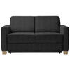 SCHLAFSOFA Anthrazit  - Anthrazit/Naturfarben, KONVENTIONELL, Holz/Textil (160/86/92cm) - Sedda