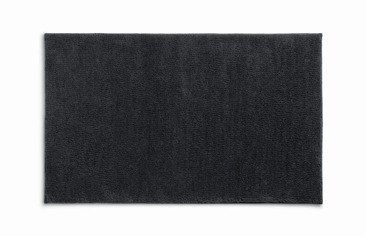 BADEMATTE Grau  - Grau, Basics, Textil (80/50/1,5cm) - Kela