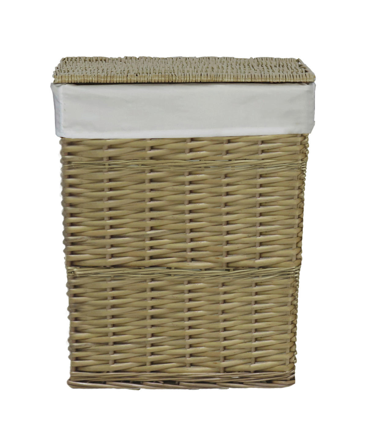 KÔŠ NA BIELIZEŇ, prírodná farba - prírodná farba, Basics, drevo/textil (38/48/28cm) - Ambia Home