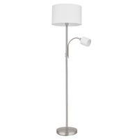 GOLVLAMPA 40/170 cm    - sandfärgad/nickelfärgad, Lifestyle, metall/textil (40/170cm) - Novel