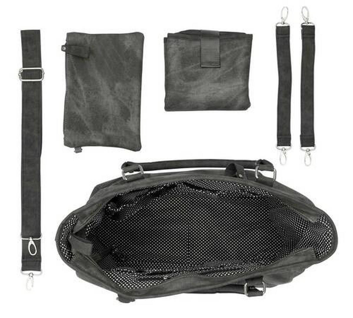 TORBA ZA PREVIJANJE    - zelena, Trend, tekstil/plastika (50/14/33cm)