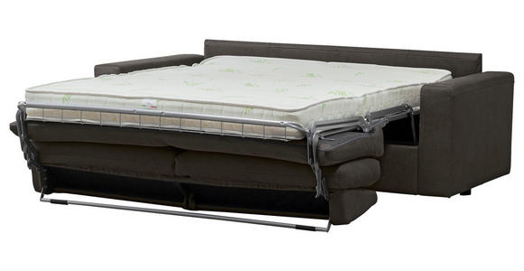 SCHLAFSOFA  in Echtleder Schwarz  - Schwarz, KONVENTIONELL, Leder/Kunststoff (198/84/98cm) - Novel