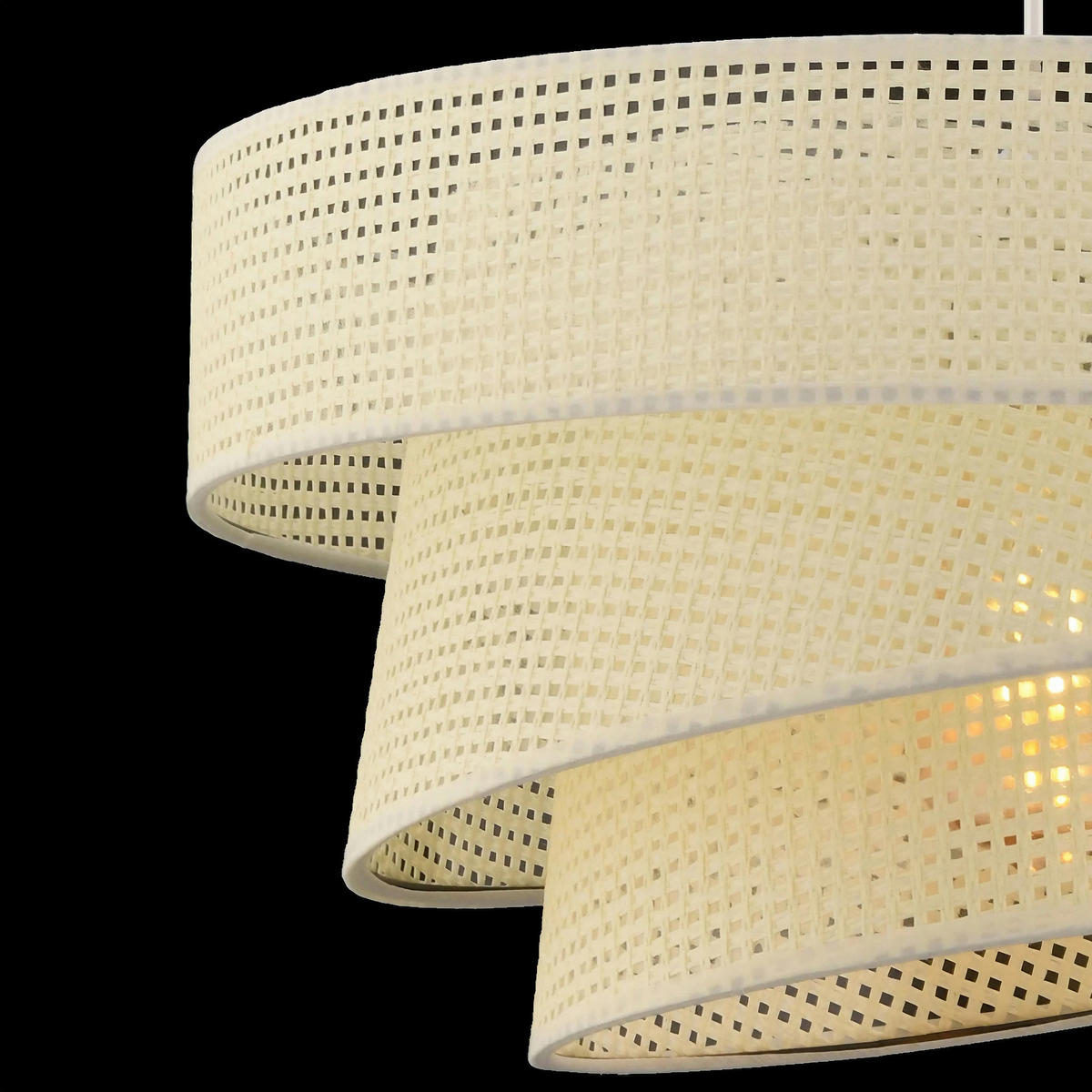 HÄNGELEUCHTE 40/72 cm   - Weiß, Design, Textil/Metall (40/72cm) - P & B