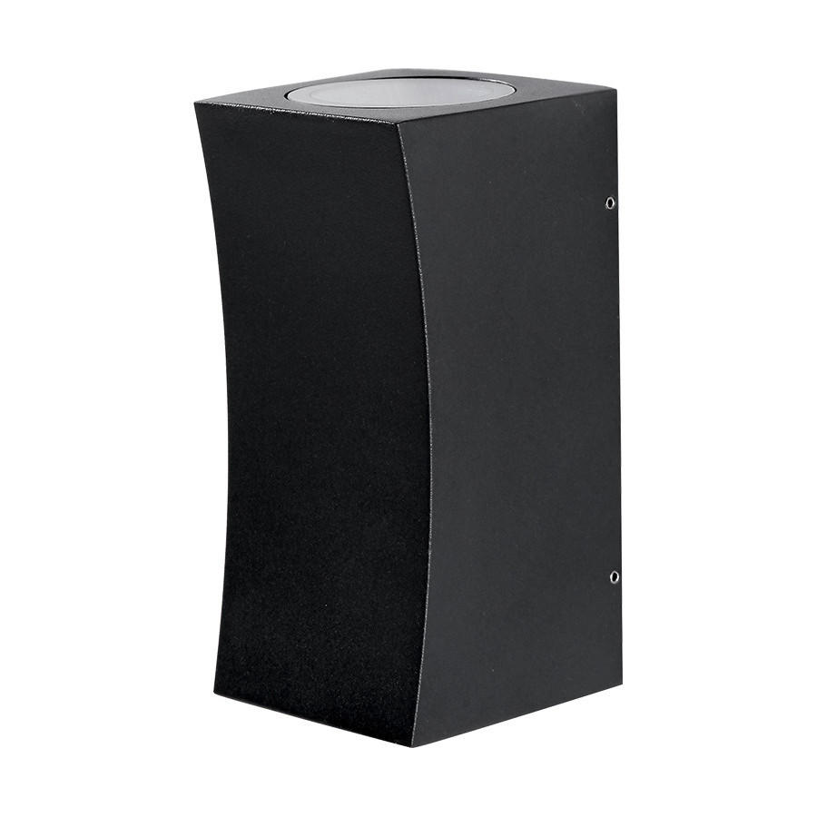 KÜLTÉRI FALILÁMPA - antracit/átlátszó, Basics, műanyag/fém (15/7,5/8cm)