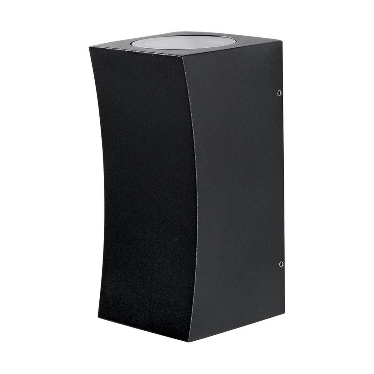 KÜLTÉRI FALILÁMPA - antracit/átlátszó, Basics, műanyag/fém (15/7,5/8cm)