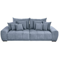 BIGSOFA in Flachgewebe Blau  - Blau/Schwarz, KONVENTIONELL, Holz/Textil (280/67/120cm) - Carryhome