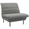 SESSEL in Flachgewebe Graubraun  - Graubraun/Schwarz, Design, Textil/Metall (92/92/103cm) - LOOKS by W.Joop