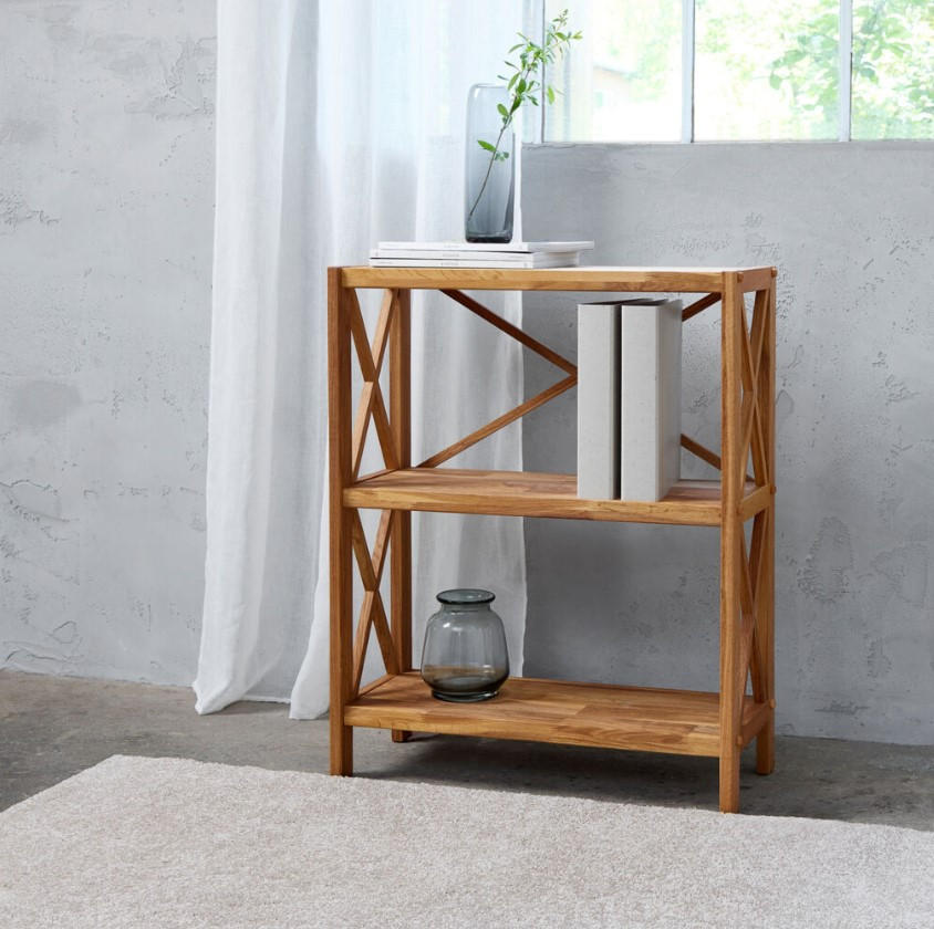 HYLLA i 70/87/30 cm ekfärgad  - ekfärgad, Design, trä (70/87/30cm) - Best Price