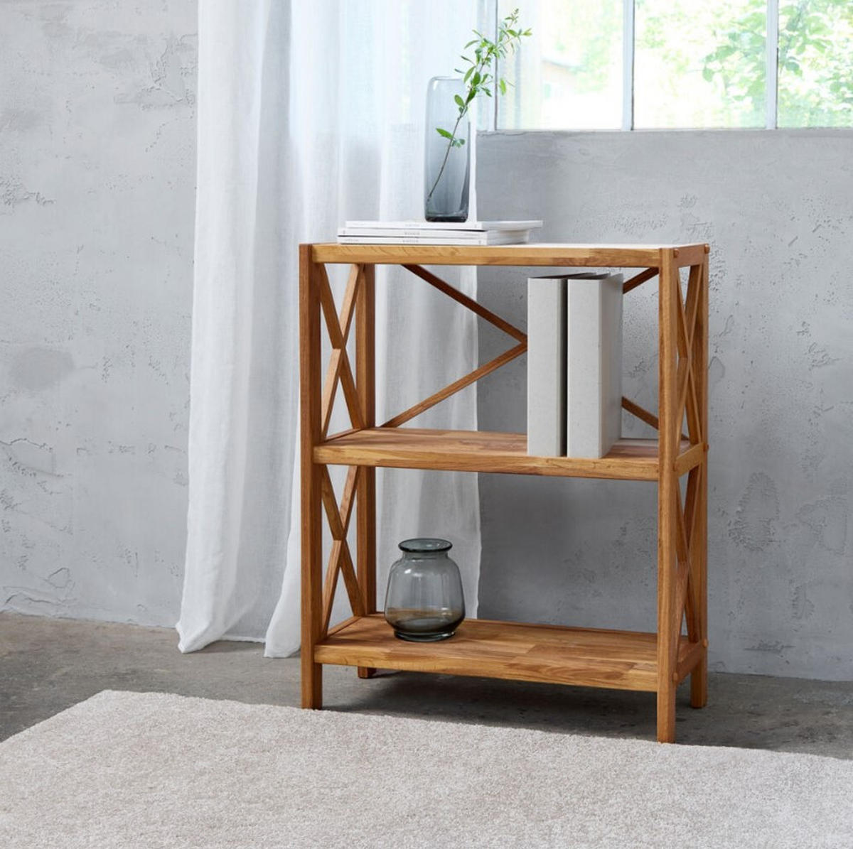 HYLLA i 70/87/30 cm ekfärgad  - ekfärgad, Design, trä (70/87/30cm) - Best Price