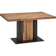 ESSTISCH in Holz, Metall, Holzwerkstoff 140/90/75 cm - Eichefarben/Schwarz, KONVENTIONELL, Holz/Holzwerkstoff (140/90/75cm) - Moderano