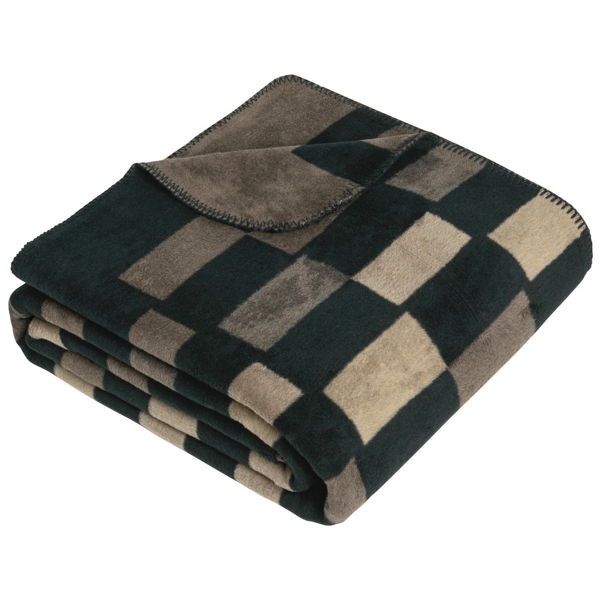 WOHNDECKE 150/200 cm  - Schwarzbraun, KONVENTIONELL, Textil (150/200cm) - Novel