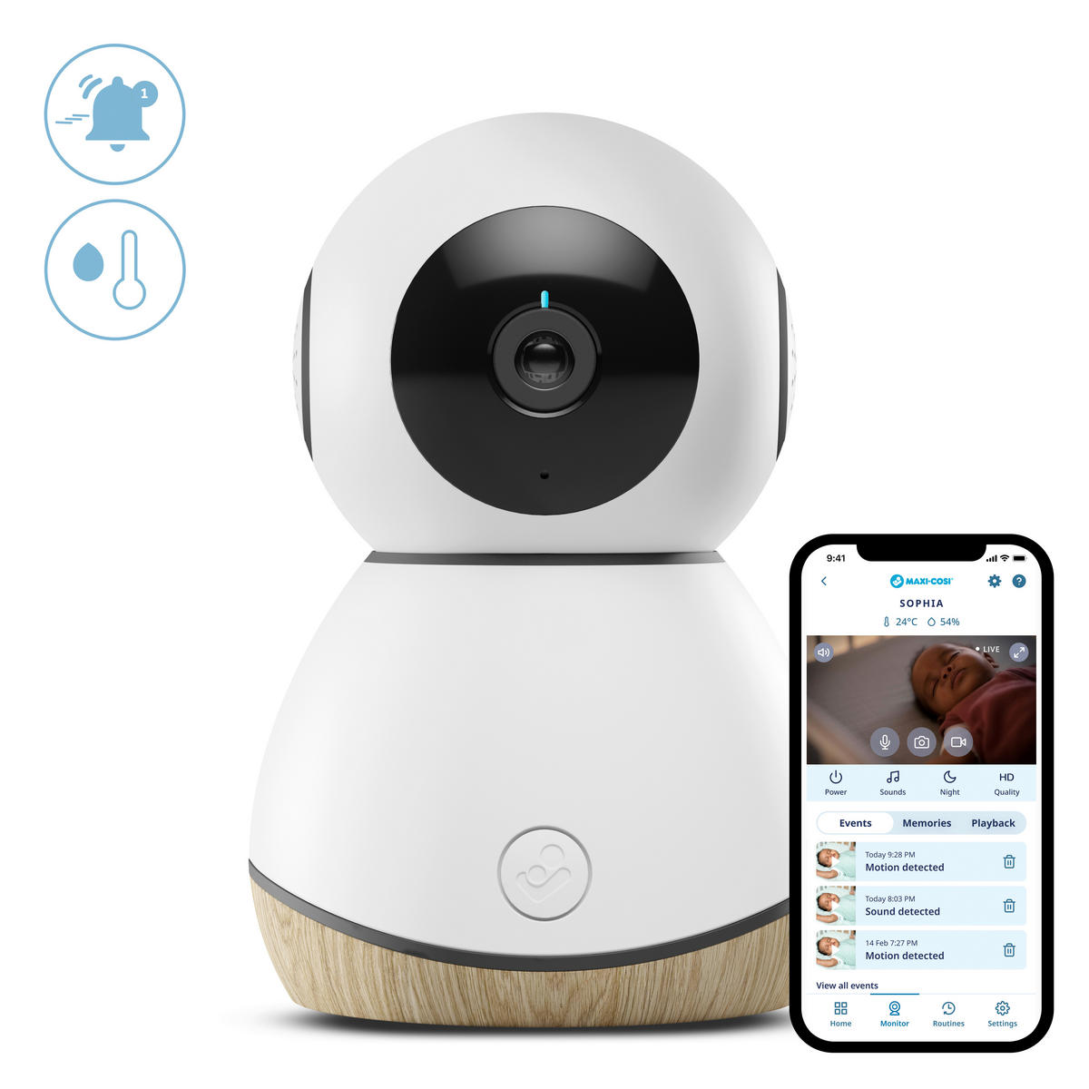 CONNECTED HOME SEE - Naturfarben/Weiß, Trend, Kunststoff (8,1/12,7cm) - Maxi-Cosi