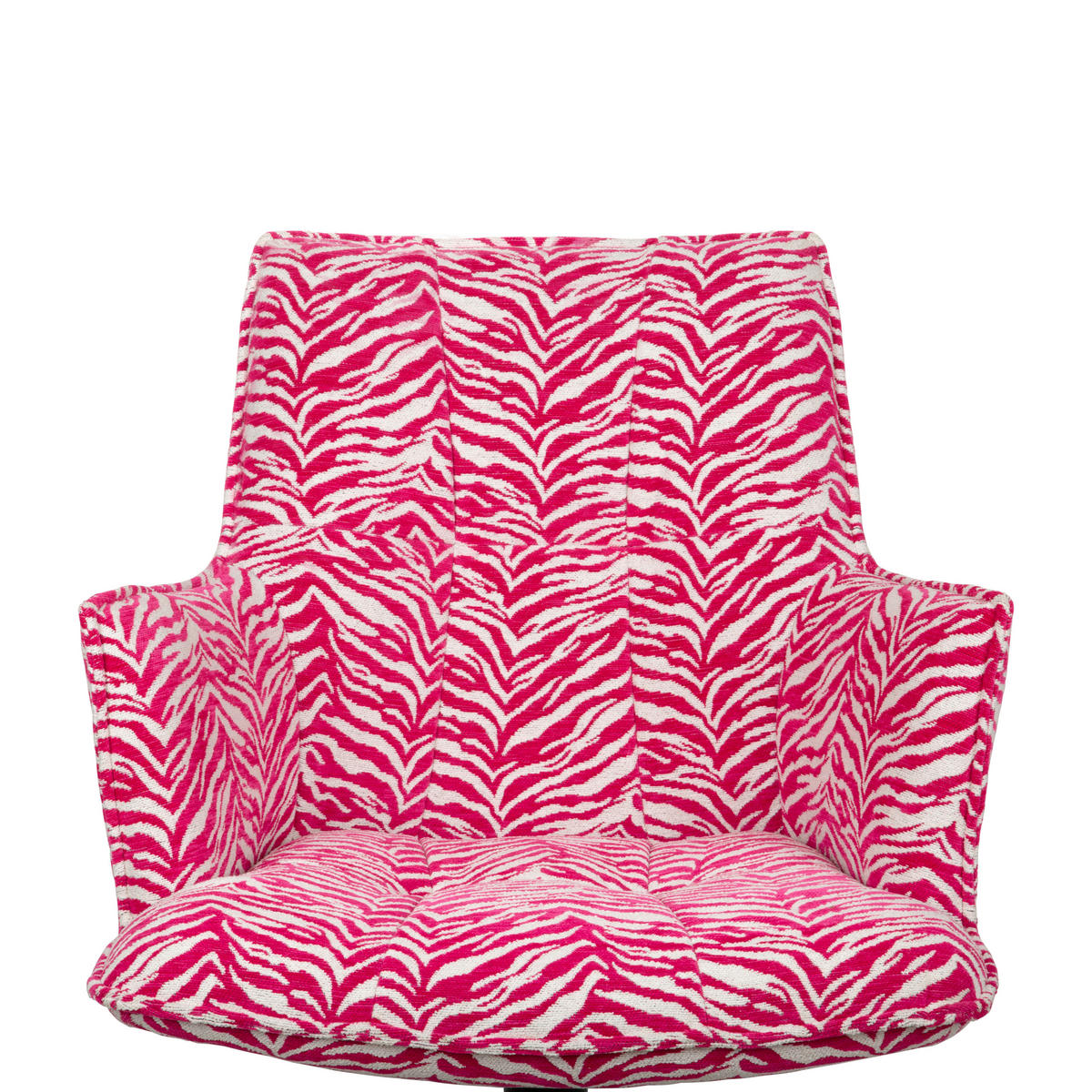 ARMLEHNSTUHL  in Eisen Jacquard  - Pink/Schwarz, Design, Textil/Metall (59/89,5/63cm) - Novel