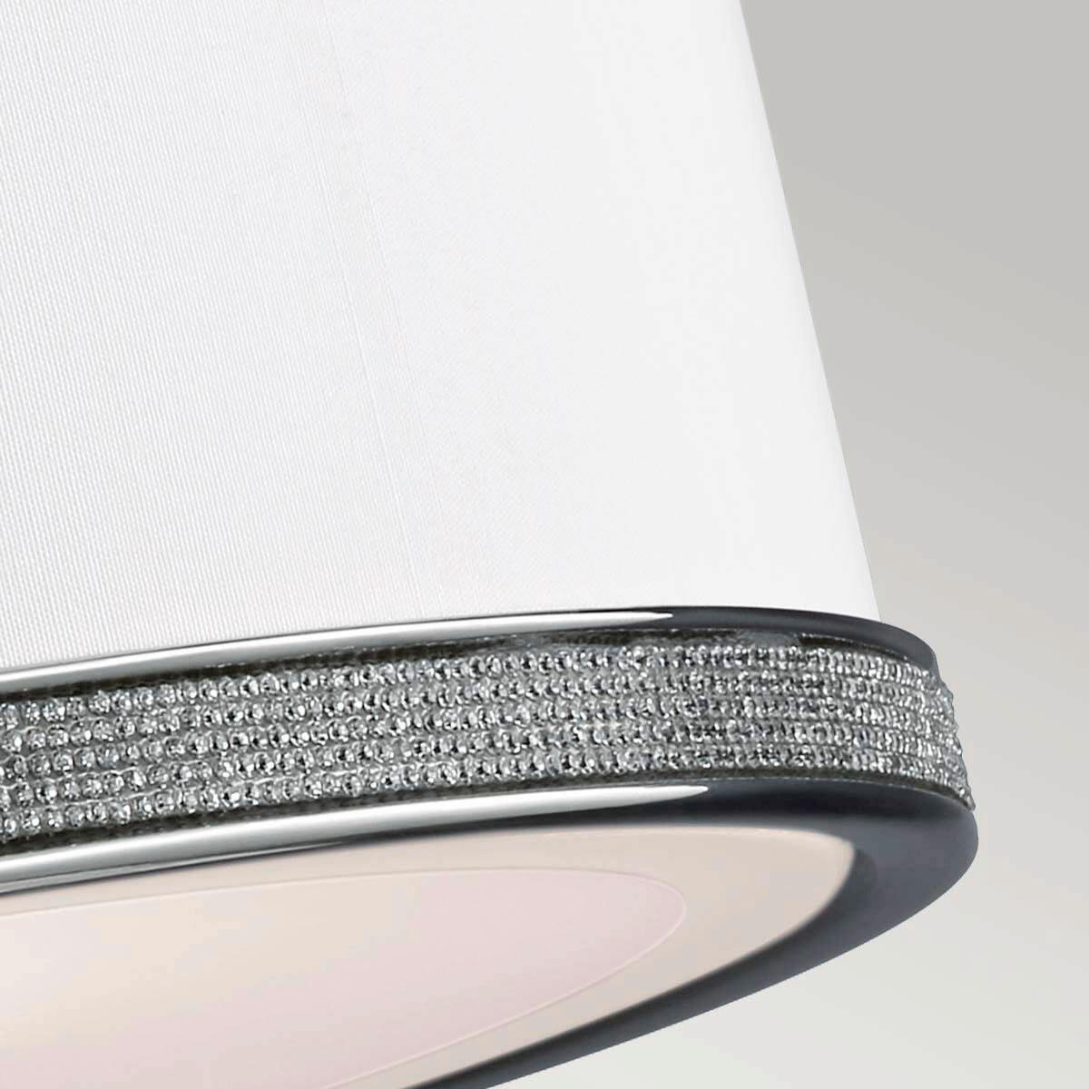 DECKENLEUCHTE Pave 33/17.4 cm   - Nickelfarben, KONVENTIONELL, Glas/Metall (33/17.4cm) - Elstead Lighting